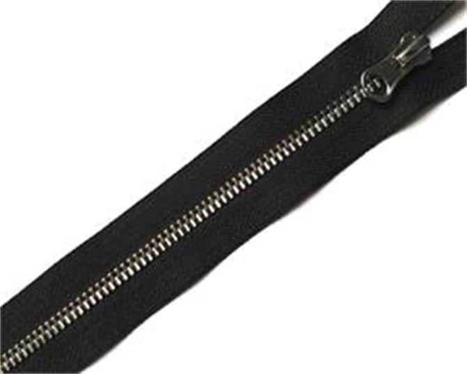 Standard metal zipper