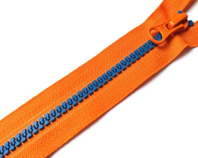 Standard plastic zipper